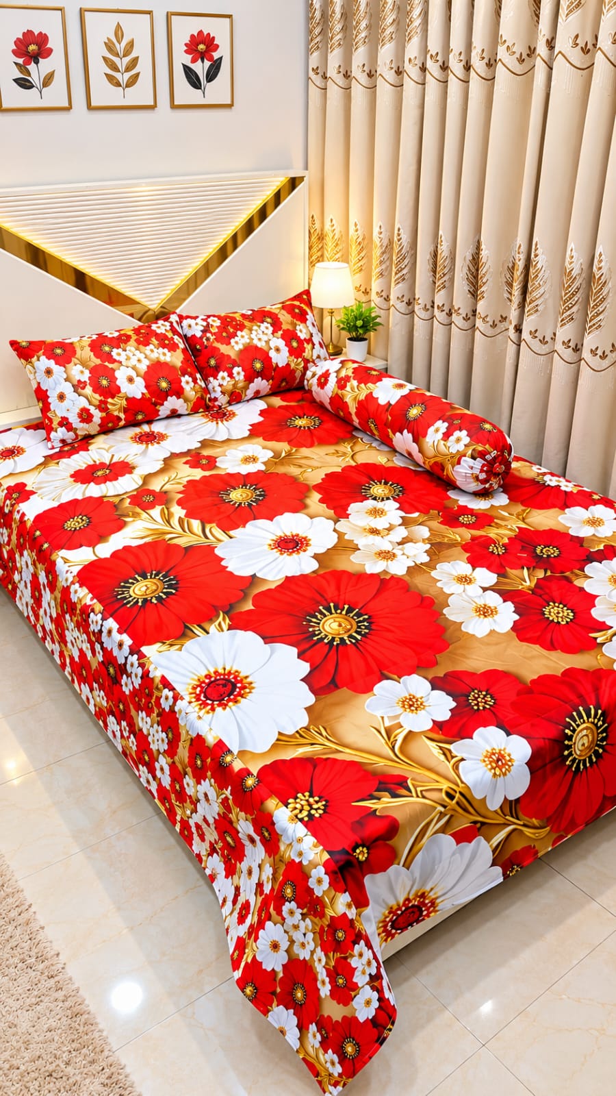 7/8 fit Waterproof 3d print bedsheet=B152
